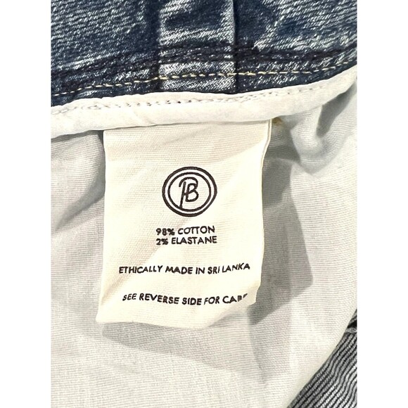 Porter Blue Jeans Penny Paperbag Shorts-Eden Belted High Rise Denim Women Sz 33 - Picture 12 of 13